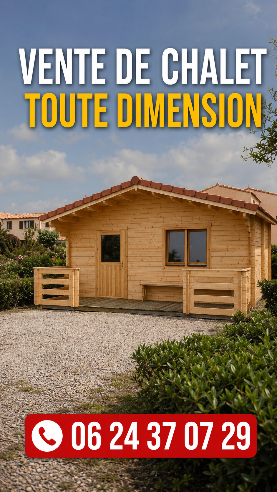 Vente de Chalet, toute dimension